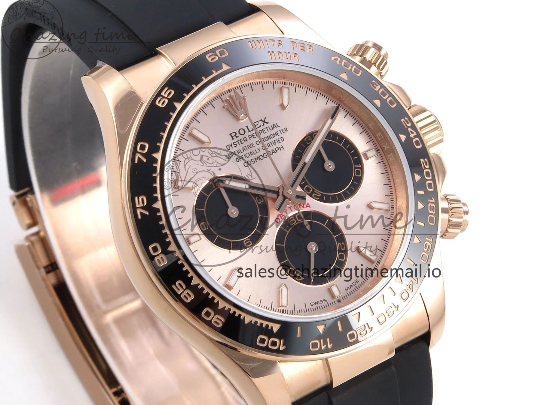 1:1 V6（Gain Dial SH4131 on Oysterflex Daytona RG 126515 Best Strap Weight） Black QF Edition 0524